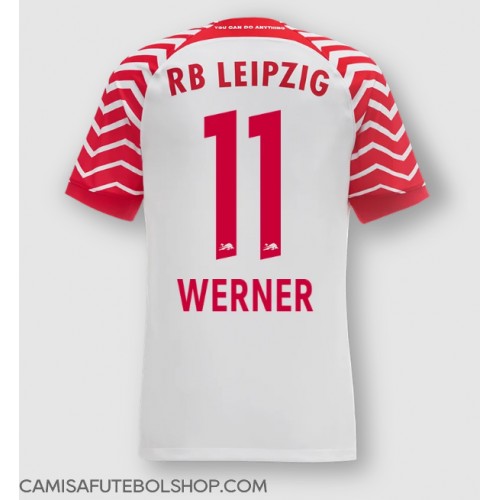 Camisa de time de futebol RB Leipzig Timo Werner #11 Replicas 1º Equipamento 2023-24 Manga Curta